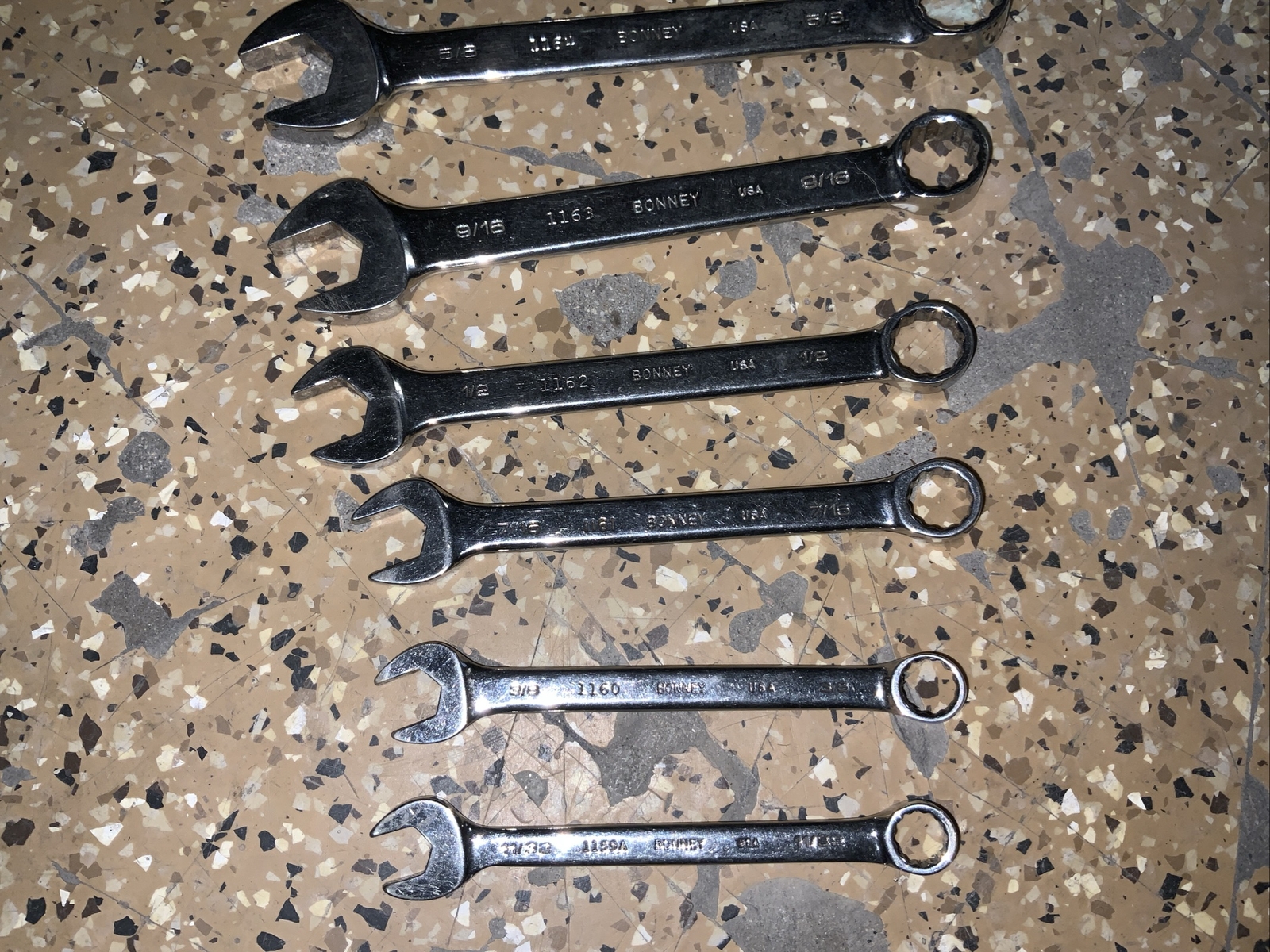 Bonney Tools USA Full Polish 12 Point Combination Wrench Set 9 eBay