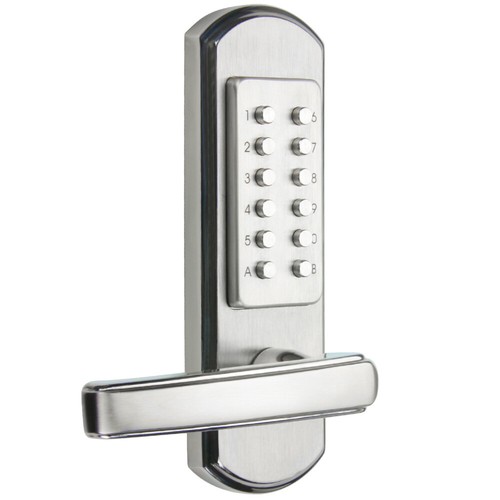 Cerradura de puerta mecánica seguridad para el hogar combinación entrada exterior mano izquierda sin llave - Imagen 3 de 11