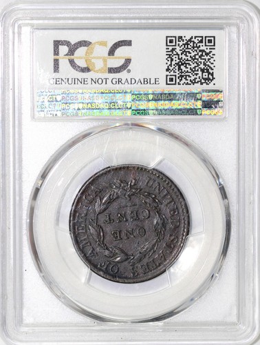 1817 1c N-1 Matron Head Large Cent PCGS XF DETAIL ENVIRONMENTAL DAMAGE  - Picture 4 of 5