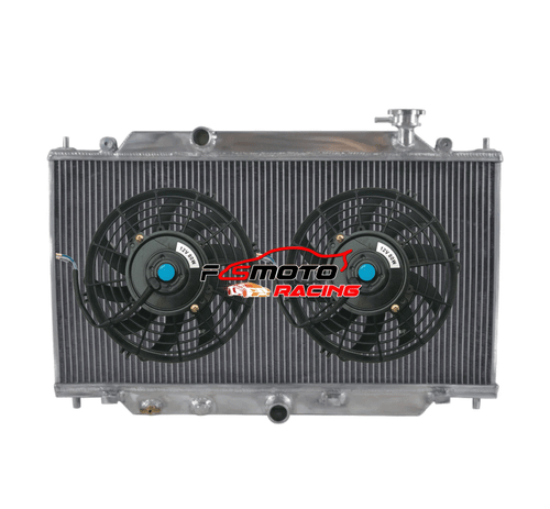 Aluminum Radiator & Fans For 2014-2018 2015 2016 2017 Mazda 3 2.0L 2.5L MT - Picture 1 of 7