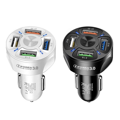 FAST CAR CHARGER 4 USB Port 12V/32V Fast Adapter 7A Universal Socket Adapter - Picture 10 of 12