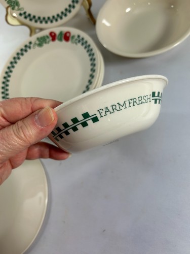 Corning Corelle Farm Fresh Lot 8 Pieces Bowls Bread Side Plates Modern Farmhouse - Picture 6 of 7