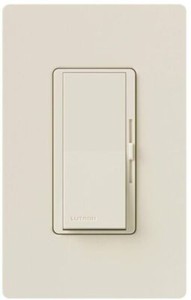 Lutron DVWCL-153PH-LA 150W Dimmer Switch with Wallplate - Light Almond