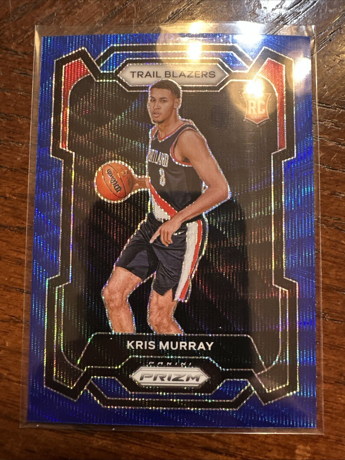Kris Murray Rookie Blue Wave 2023-24 Panini Prizm Basketball #142