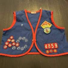 Awana Club Cubby Cubbies Uniform Vest Size L blue