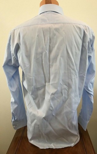 Hickey Freeman Mens Long Sleeve Button Down Shirt Blue Size 15.5 Medium - Picture 2 of 3