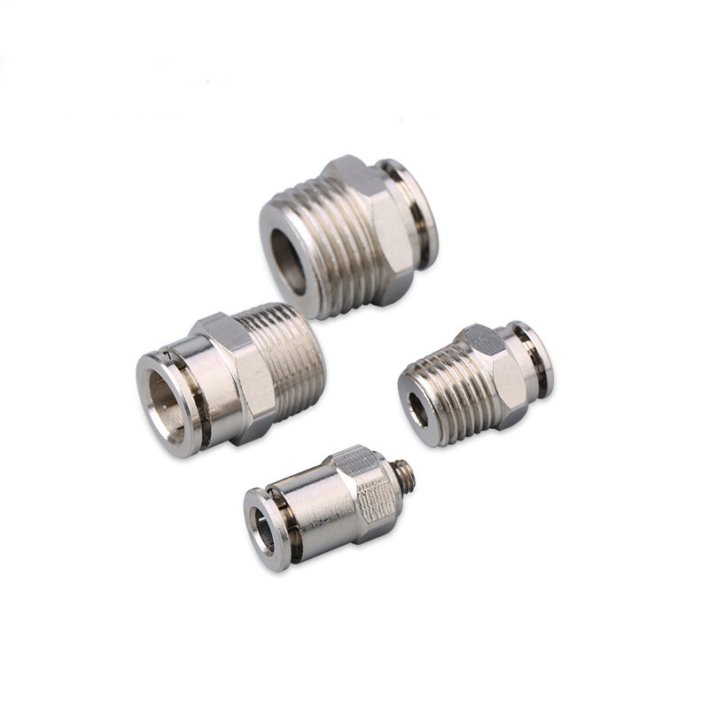 High Pressure Straight-way Air Push in Fitting Pneumatic Connector Male Thread Popularna natychmiastowa dostawa