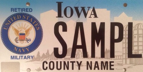 RETIRED U.S. NAVY license plate Military USN Sailor Ship USS Battleship Seal - Picture 10 of 12