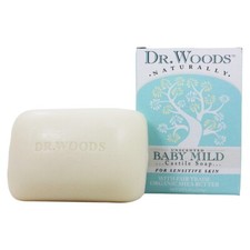 Dr. Woods Baby Mild Castile Bar Soap For Sensitive Skin Unscented, 5.25 Ounces