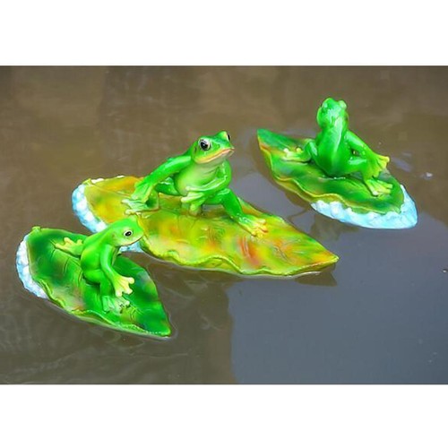Frosch Schwimmfigur für Garten, Teich, Fischteich, schwimmende Dekoration Neu - Bild 2 von 11