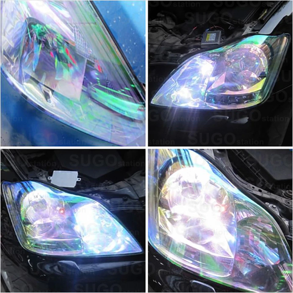 GLOSSY Chameleon Neo Colorful Headlight Tailight Plastic/Glass Vinyl Tint Film - Image 2 of 4