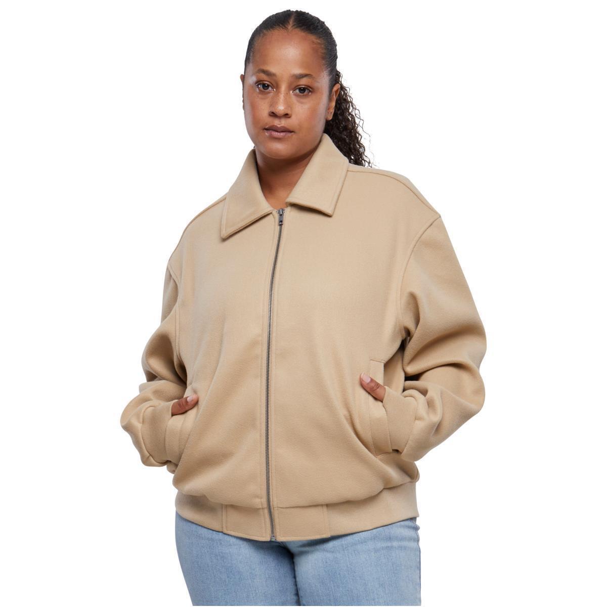 Urban Classics Ladies Boxy Jacket Damen Jacke Umlegekragen Winter Oversize Neu