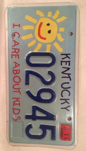 CHILD FIRST KIDS DRAWING license plate Sun Children Stop Abuse Neglect - Picture 4 of 12
