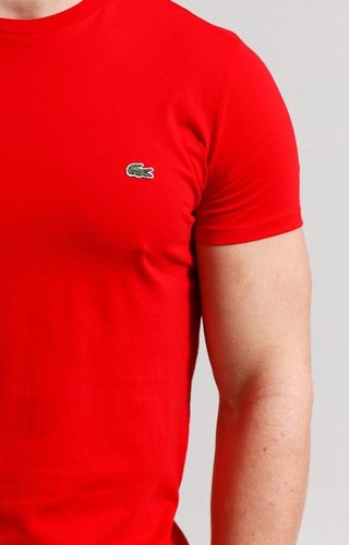** 48 hr flash sale**Mens Lacoste TH6709 Short Sleeve Crew Neck T-shirt - Picture 5 of 35