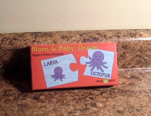 Rich Frog Mom And Baby Puzzles Set Ocean Preschool NEW - Picture 1 of 3