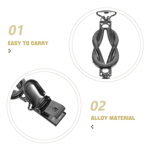  2 pcs vintage cardigan clips clips collar clip sweater collar clip - Picture 3 of 12