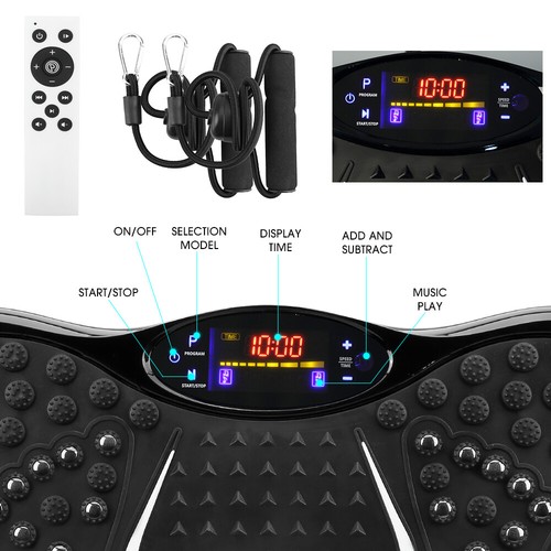 Vibration Plate Exercise Machine Fitness Whole Body Shaper Slim Trainer Gym - Picture 4 of 41