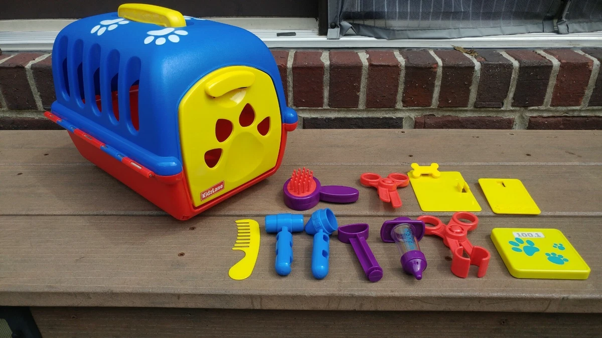 Kidzlane Toy Pretend Play Vet Set Pet Cat Dog Carrier eBay