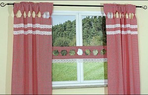 Panneaux Gardine Hossner 100 /% Baumwolle wei/ß 20x125 cm H//B