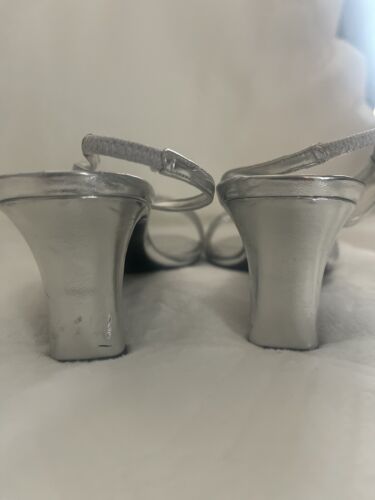 THE TOUCH OF NINA"GISEPE" SLINGBACK With RHINESTONES Women Size 8.5 - Picture 3 of 5
