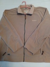 REGATTA Great Outdoor Fleece Jacket Pullover Hoodie Khaki Full Zip XL