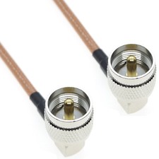 RG400 UHF Male Right angle To UHF Male PL259 RA connector lot RFCoaxial Cable