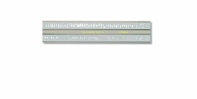 5 Schriftschablonen ISO im Set Schrift Schablone 2,5 3,5 5 7 10 mm Schablonen
