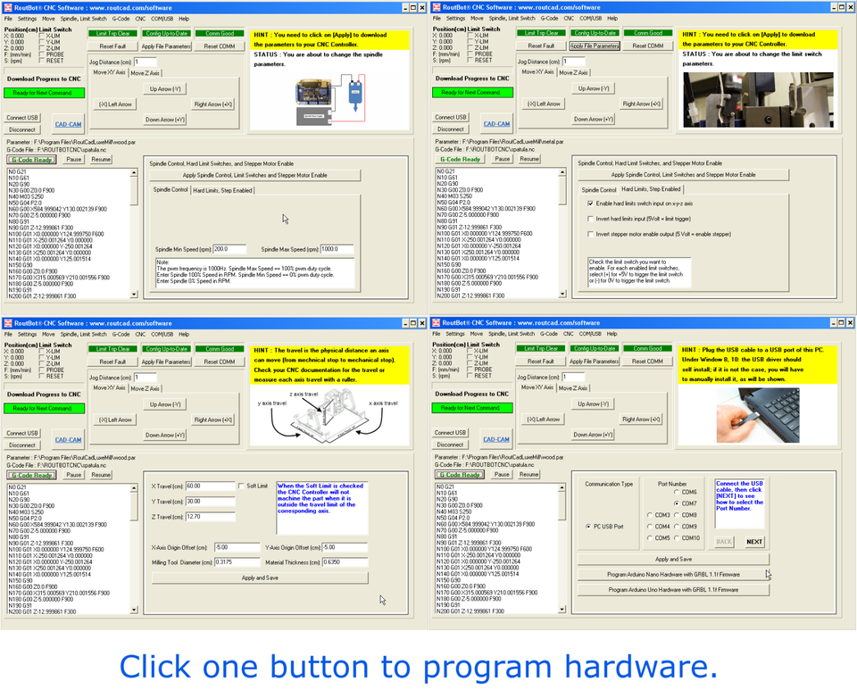 CNC 3018 Pro Ver Arduino A4988 GRBL CAD CAM Engraving Laser Mill ...