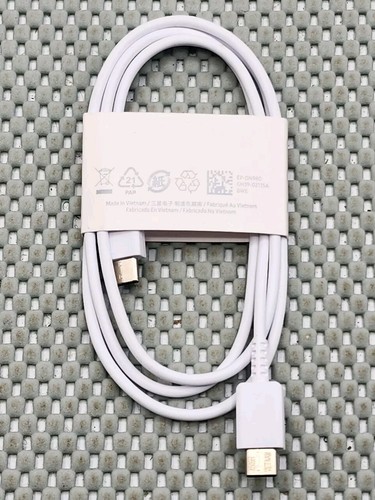 Samsung EP-DN980 25W Fast Charge USB-C TO USB-C Cable White - Picture 1 of 4