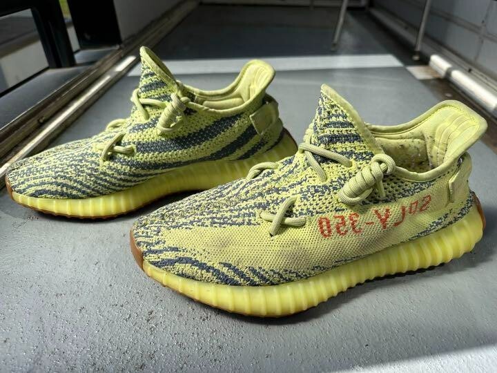 adidas Yeezy Boost 350 V2 Semi Frozen Yellow Sneakers 27cm US9 | eBay