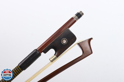 Arco de viola ModouString Brazilwood 4/4 con incrustación de pelo de caballo natural de rana de ébano - Imagen 5 de 5