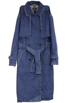 7 Seven for All Mankind Tailored Denim Trench Coat Women