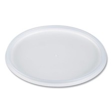 Dart 48JL Plastic Lids for Foam Containers, Flat, Vented, Fits 24-32oz, 500/CT