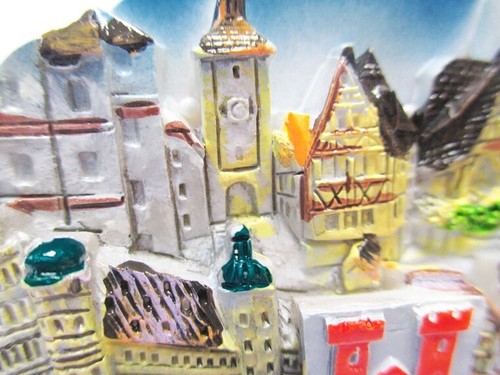 Rothenburg Tauber Magnet Altstadt Poly Relief Souvenir Germany 7 cm - Picture 3 of 6