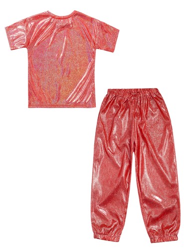 Completo bambino maglietta outfit bambina set e pantaloni danza tuta leggera ragazzi top - Foto 56 di 80