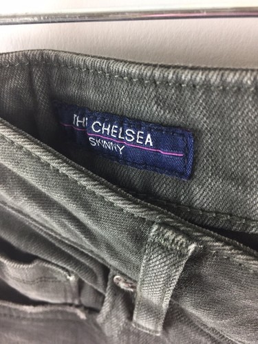 Vigoss The Chelsea Skinny Womens Distressed Gray Slim Fit Jeans Sz 27 - Picture 5 of 9