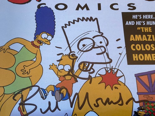 Simpsons Comics 1 CGC 9.8 White SS & Bart Sketch by Bill Morrison #001 +FF#1 mag - Picture 2 of 5