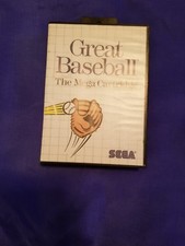 Vintage SEGA Game - Great Baseball Complete w/ Case & Manual 