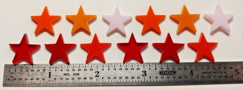 3/4" Glass Precut Stars for Fusing & Mosaic - Coe 96 - Stained Glass - Fusible - Picture 6 of 68