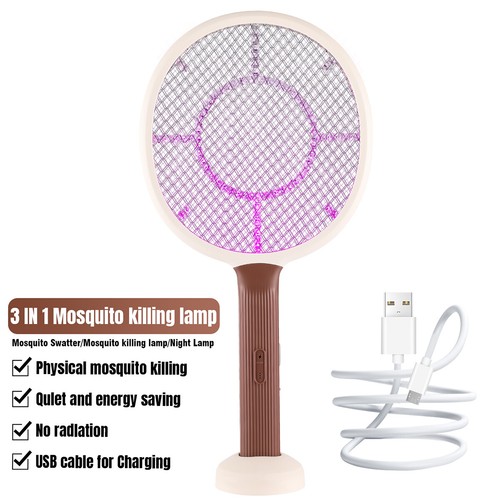 Rechargeable Electric Mosquito Fly Swatter Instant Zapper Insect Killer Racket - Picture 82 of 119