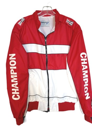 Vintage Champion Spark Plugs Racing Jacket Large by Swingster NASCAR  New - Picture 1 of 7