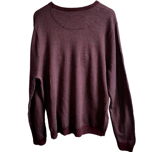 Suéter Nordstrom Tienda Para Hombre Mezcla de Lana Cuello Redondo Ojo de Pájaro XL NUEVO - Imagen 6 de 6