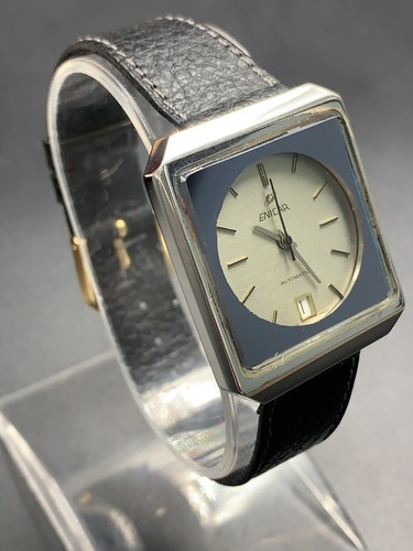 1970s Vintage ENICAR Ocean Pearl automatic watch Squared Tv 29MM unisex so Rare - Picture 18 of 24