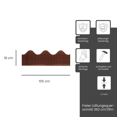 Perfil de ventilación de aleros PVC - Imagen 6 de 9