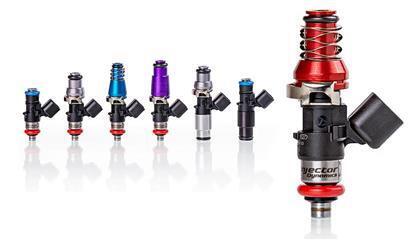 Injector Dynamics ID1050X Injectors 14mm (Purple) Top (Set of 4) - Picture 1 of 2