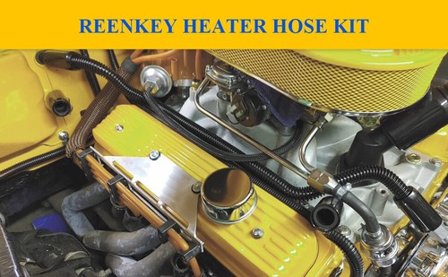 2*Flexible Heater Hose Kit 44" Stainless Steel Fits 5/8" 3/4" Necks, Heater Hose - Picture 4 of 12