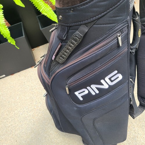 PING Golf Trailblazer Cart Bag - 8-Way Divider - Black - Picture 11 of 15