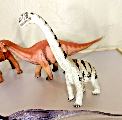 9 Dinosaurs Schleich Safari Seebee EB Tools TRex Apatosaurus Tanystropheus - Picture 6 of 11