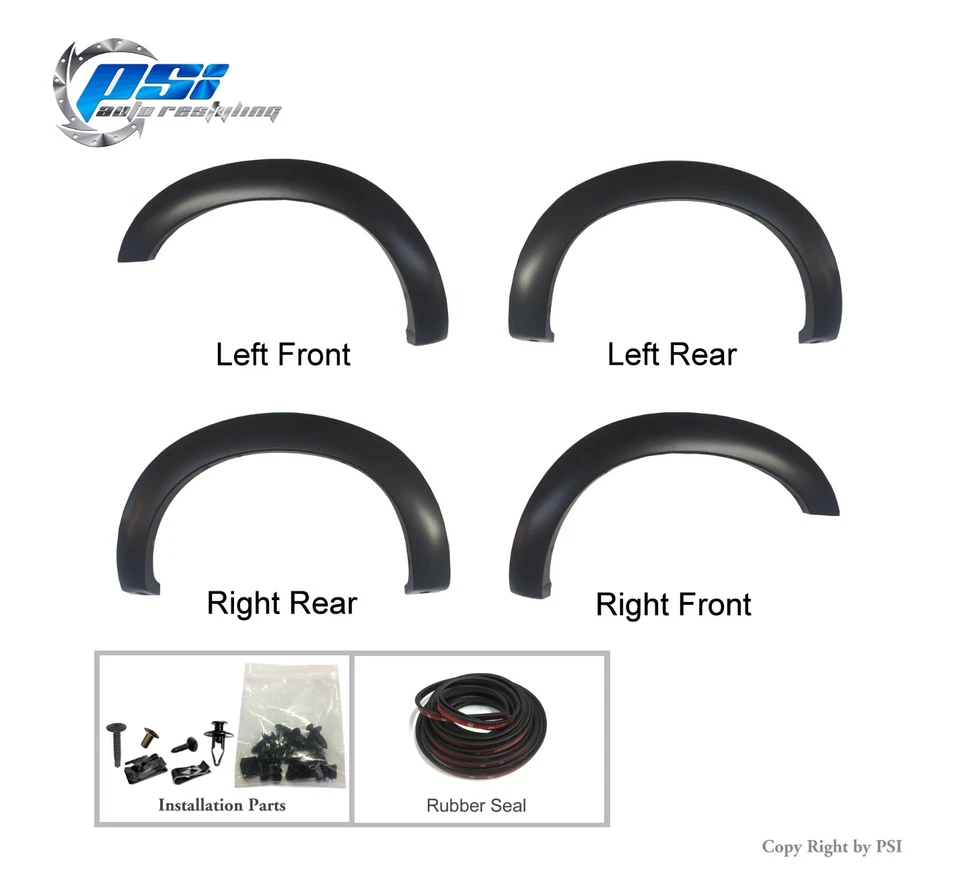 OE Style Fender Flares Fits Ford F-250, F-350 Super Duty 11-16 Paintable Finish Foto 2 de 4