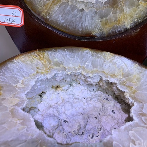 Agata naturale 19 libbre geode cornucopia cristallo quarzo esemplare guarigione + supporto - Foto 3 di 8